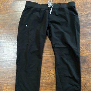 FIGS Kade Tall Cargo Scrub Pants XXL Black